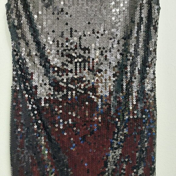 Cynthia Rowley Black Sleeveless Sequined Sheath Cocktail Party Dress Size 6 NWT - Picture 4 of 8
